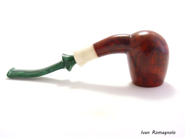 Pipa "Bent Egg" Disponibile n.0425  Liscia in legno di radica - immagine 4