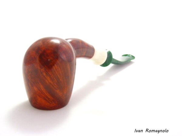 Pipa "Bent Egg" Disponibile n.0425  Liscia in legno di radica - immagine 6