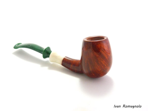 Pipa "Bent Egg" Disponibile n.0425  Liscia in legno di radica - immagine 10